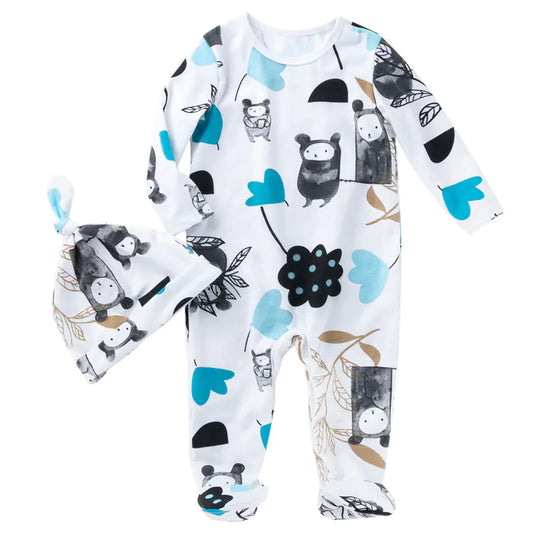 Baby Cartoon Long Sleeve Jumpsuit for Fall/Spring