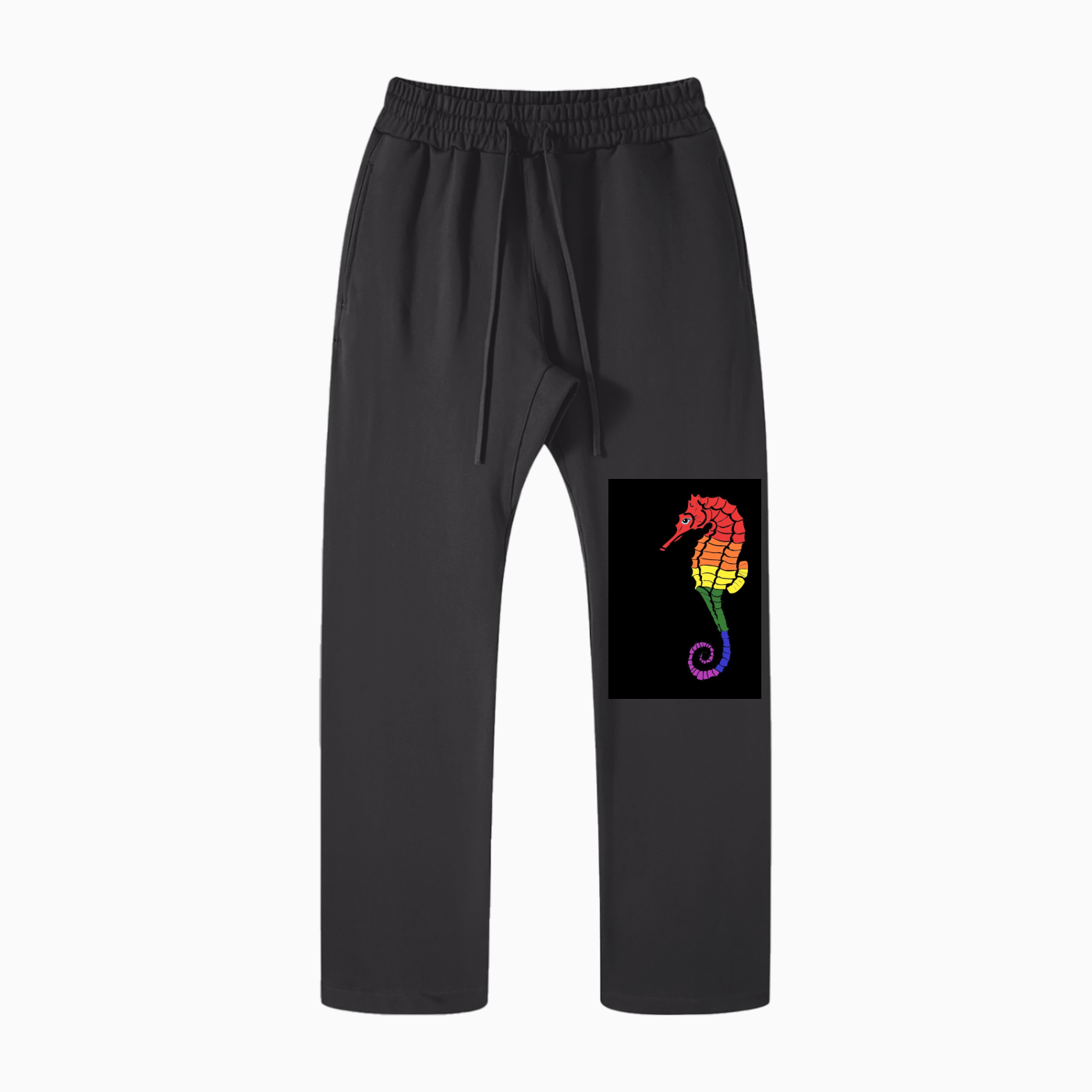 Solid Color Straight Leg Pants