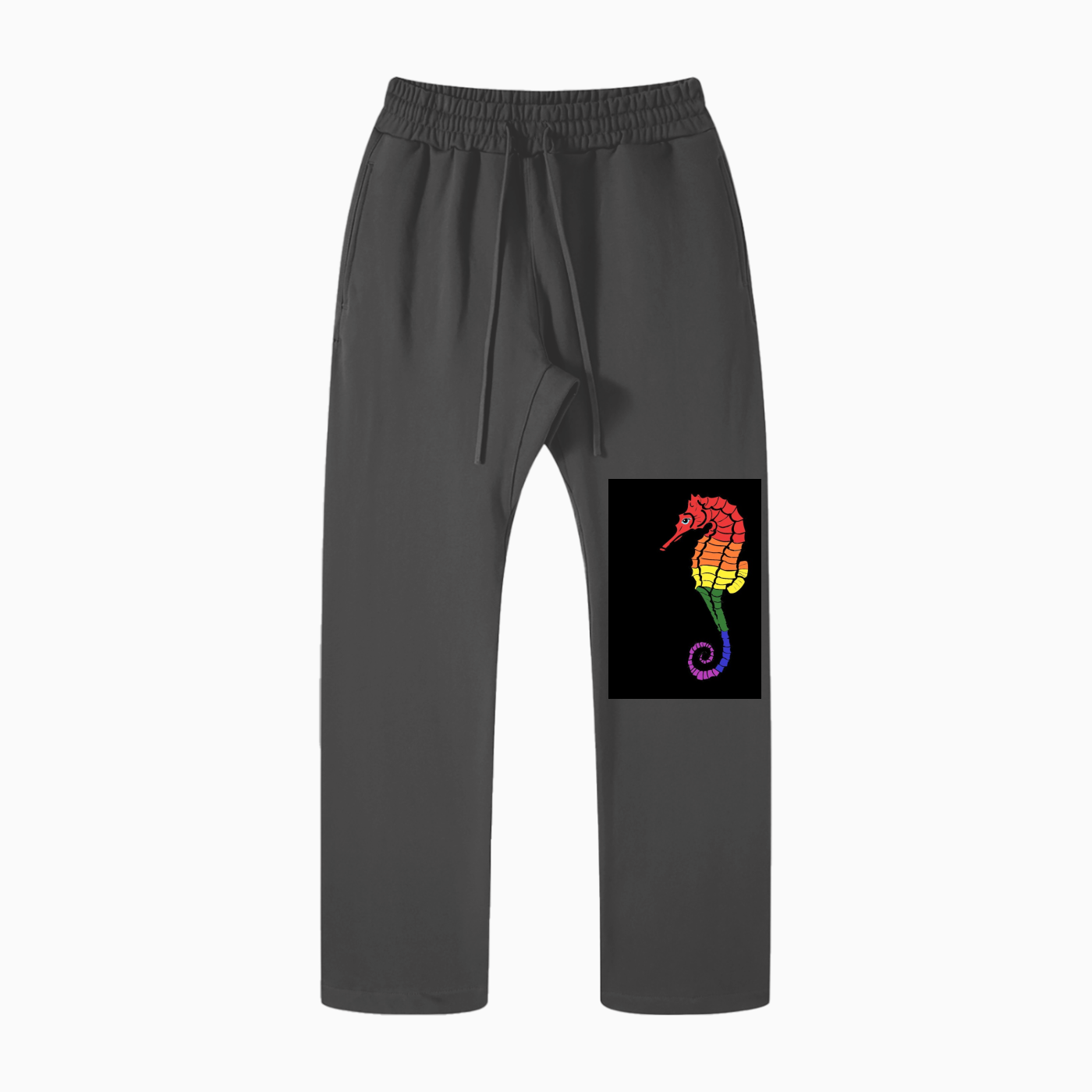 Solid Color Straight Leg Pants