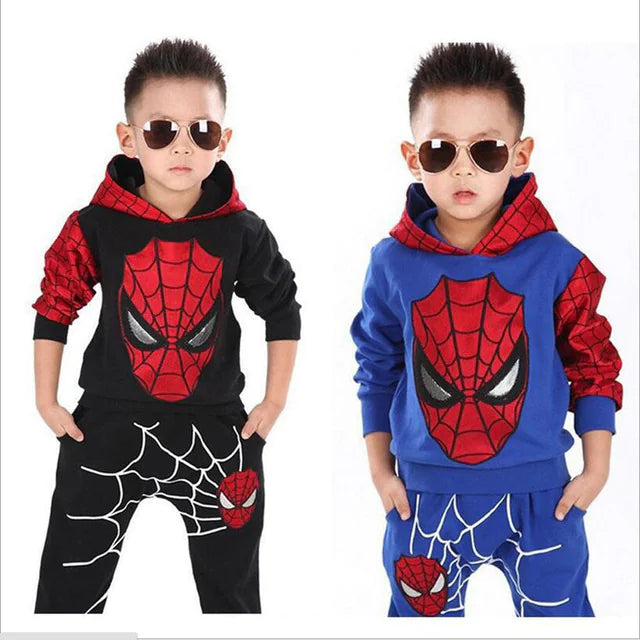 Spider-Man Hoodie Set for Boys - Fall/Winter Style