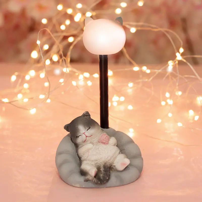 Cute Lazy Cat Night Light for Girls' Dorms