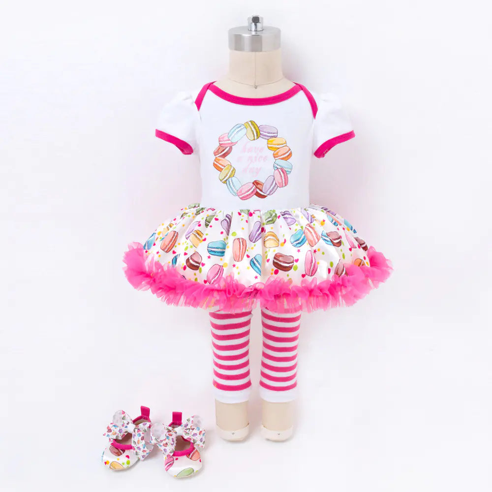 Baby Holiday Outfit Set for Girls 0-2 Years (4 Pieces)