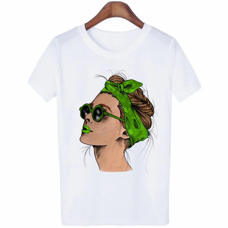 Halloween Print Women's Loose Short Sleeve T-Shirt