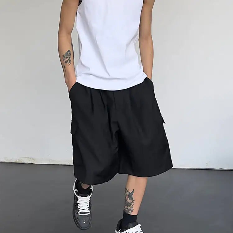 High-Waisted Loose Straight Five-Piece Pants for All