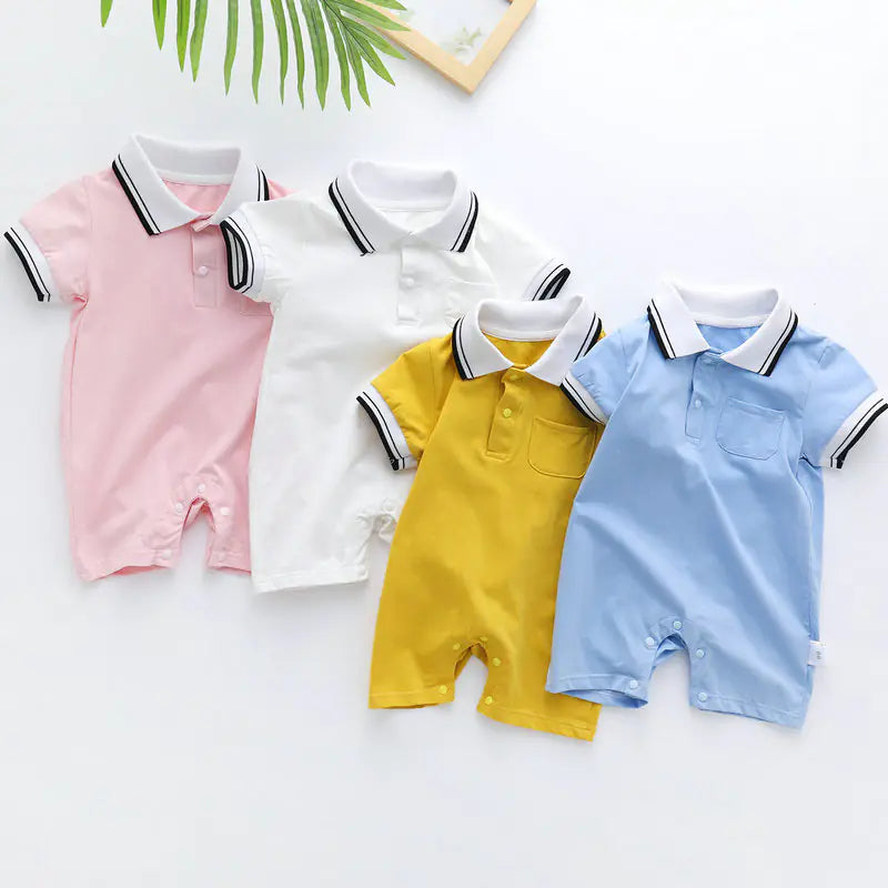 Infant and Toddler Short-Sleeved One-Piece Outfit