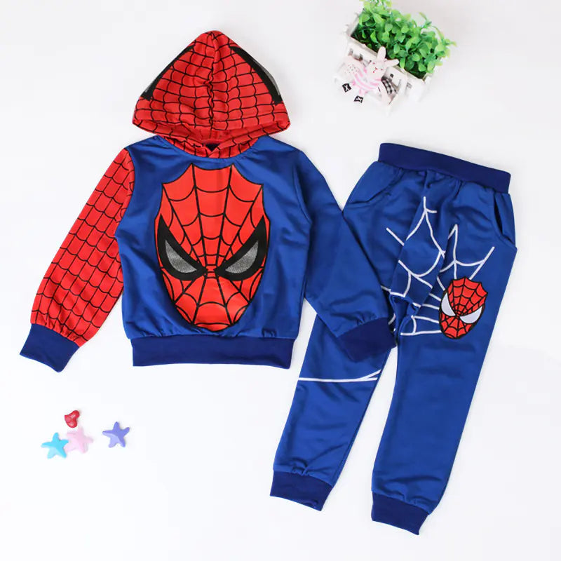 Spider-Man Hoodie Set for Boys - Fall/Winter Style