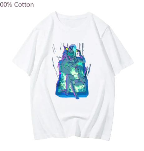 Cyberpunk Style Printed Short Sleeve T-Shirt