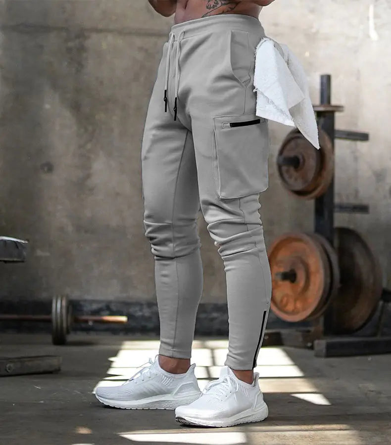 Men's Casual Fitness Zipper Sports Trousers New Style