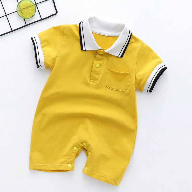 Infant and Toddler Short-Sleeved One-Piece Outfit