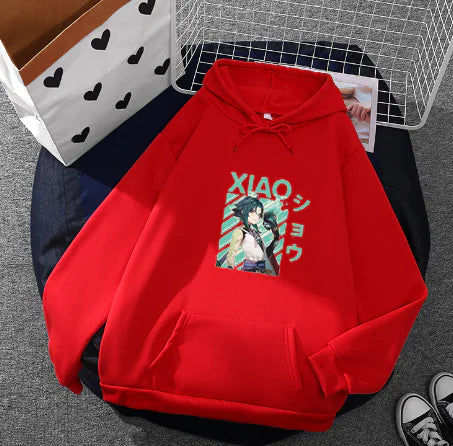 Couple Hooded Fleece Pullover Sweater