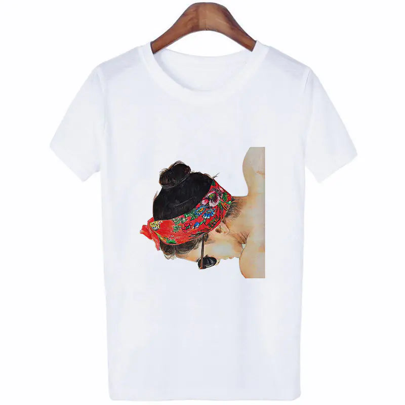 Halloween Print Women's Loose Short Sleeve T-Shirt