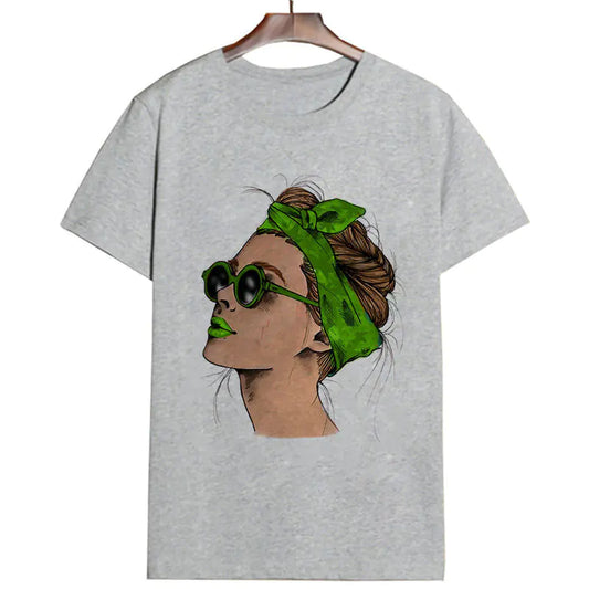 Halloween Print Women's Loose Short Sleeve T-Shirt