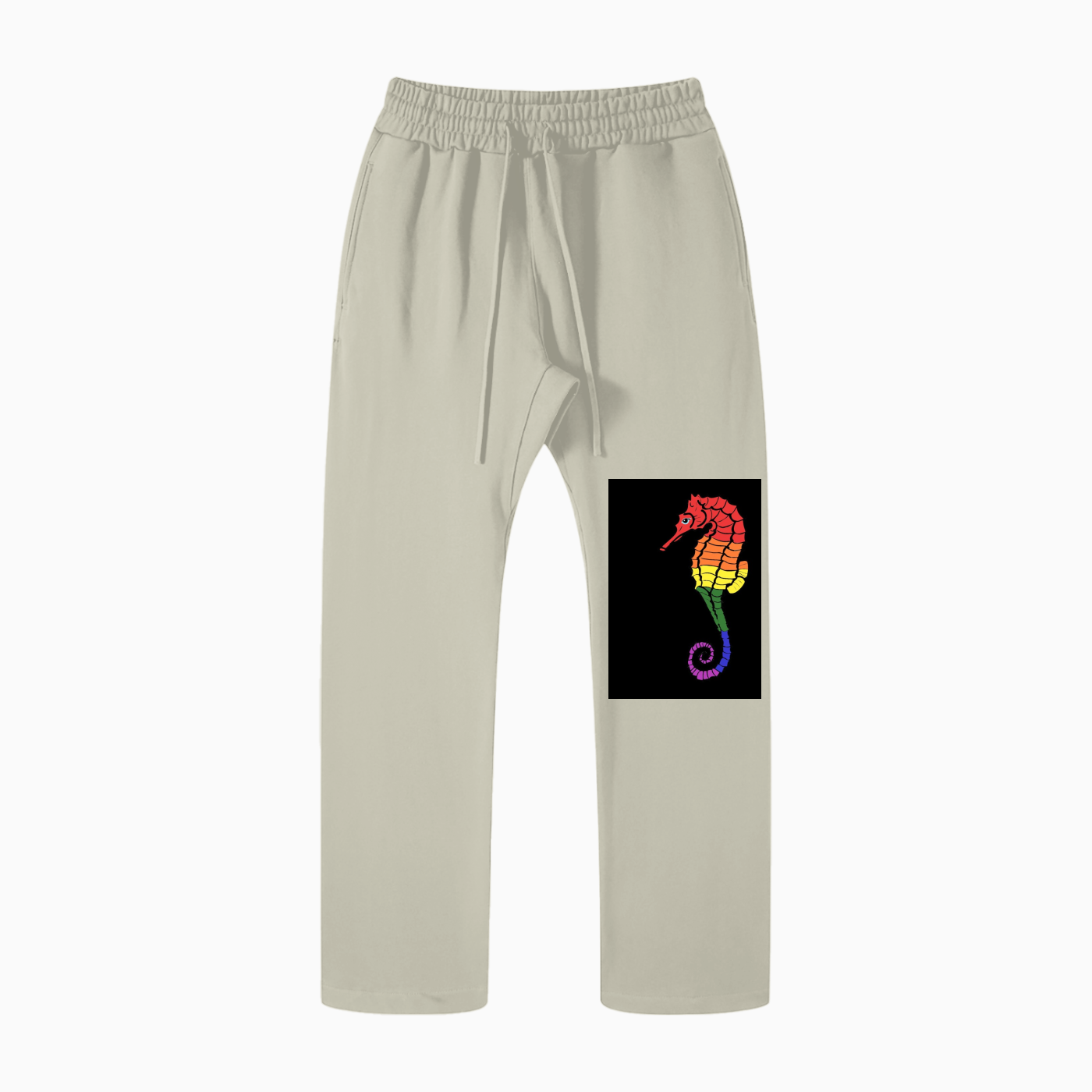 Solid Color Straight Leg Pants