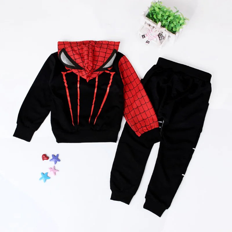 Spider-Man Hoodie Set for Boys - Fall/Winter Style