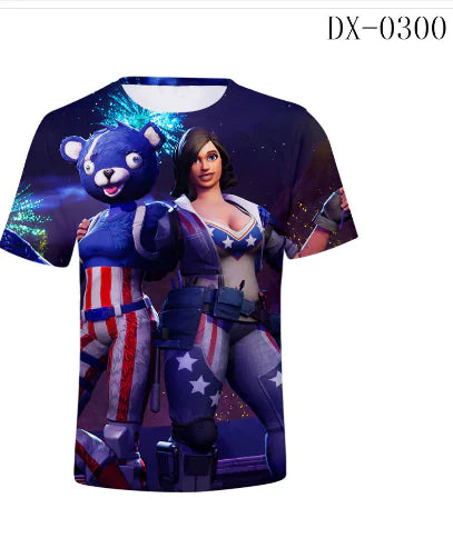 New Style Digital Print 3D Short Sleeve T-Shirt
