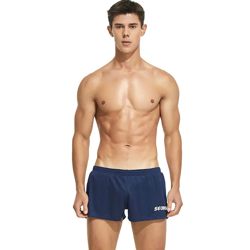 Men's Breathable Double-Layer Athletic Shorts