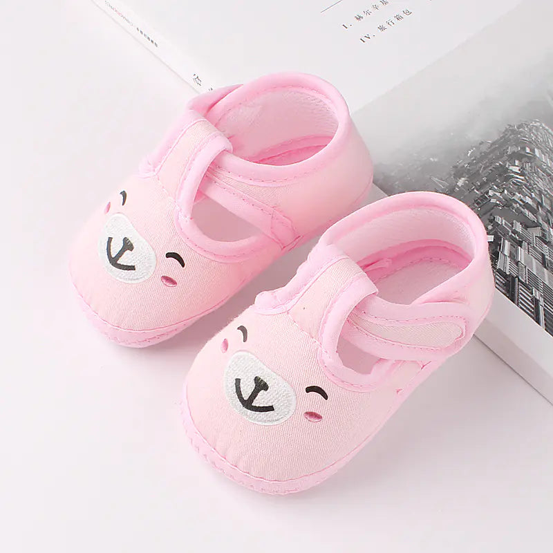 Baby Bow Knot Flat Shoes, Non-Slip Toddler Sneakers