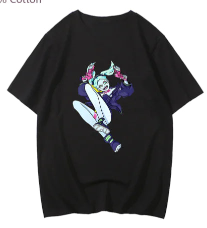 Cyberpunk Style Printed Short Sleeve T-Shirt