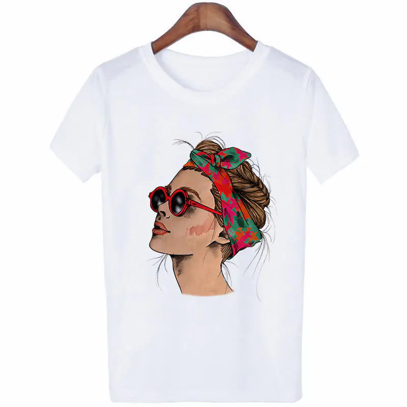 Halloween Print Women's Loose Short Sleeve T-Shirt